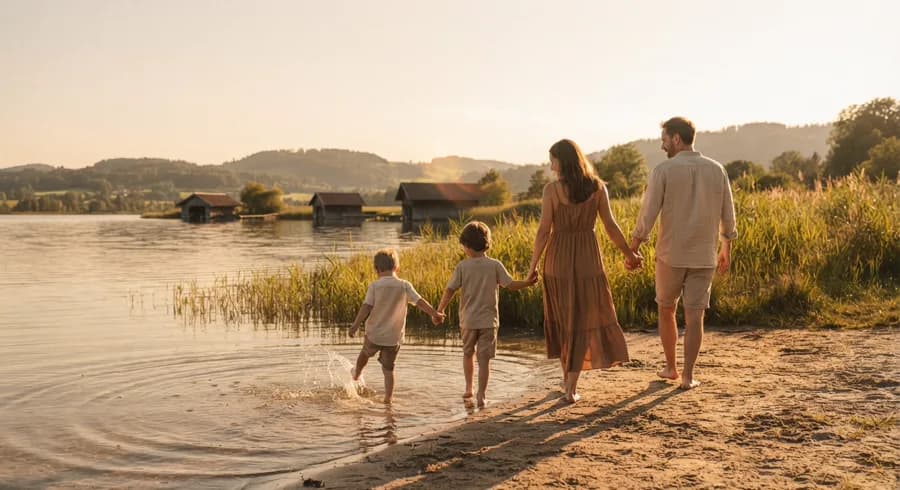 Gemeinsamer Spaziergang in der Natur